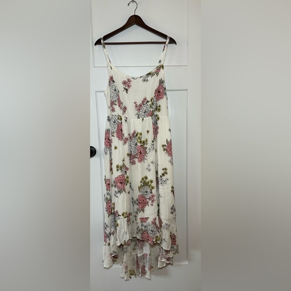 NWOT TORRID Ivory Floral Gauze Maxi Dress Hippy Garden 1X - Picture 4 of 8